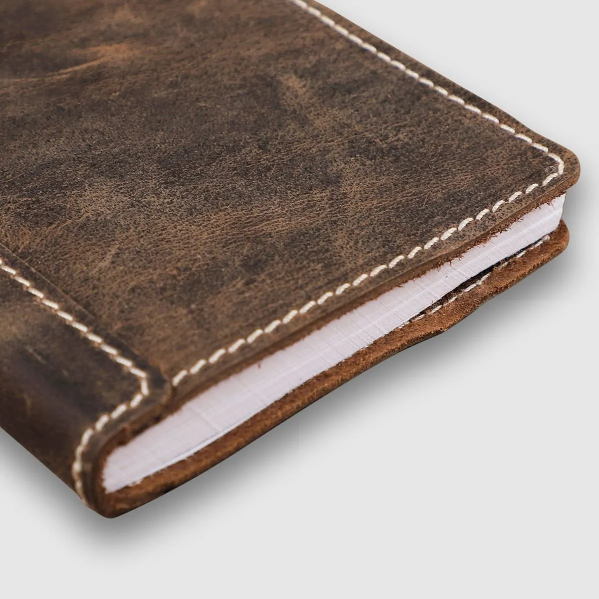 A6 Leather Art Pad- Tan Brown