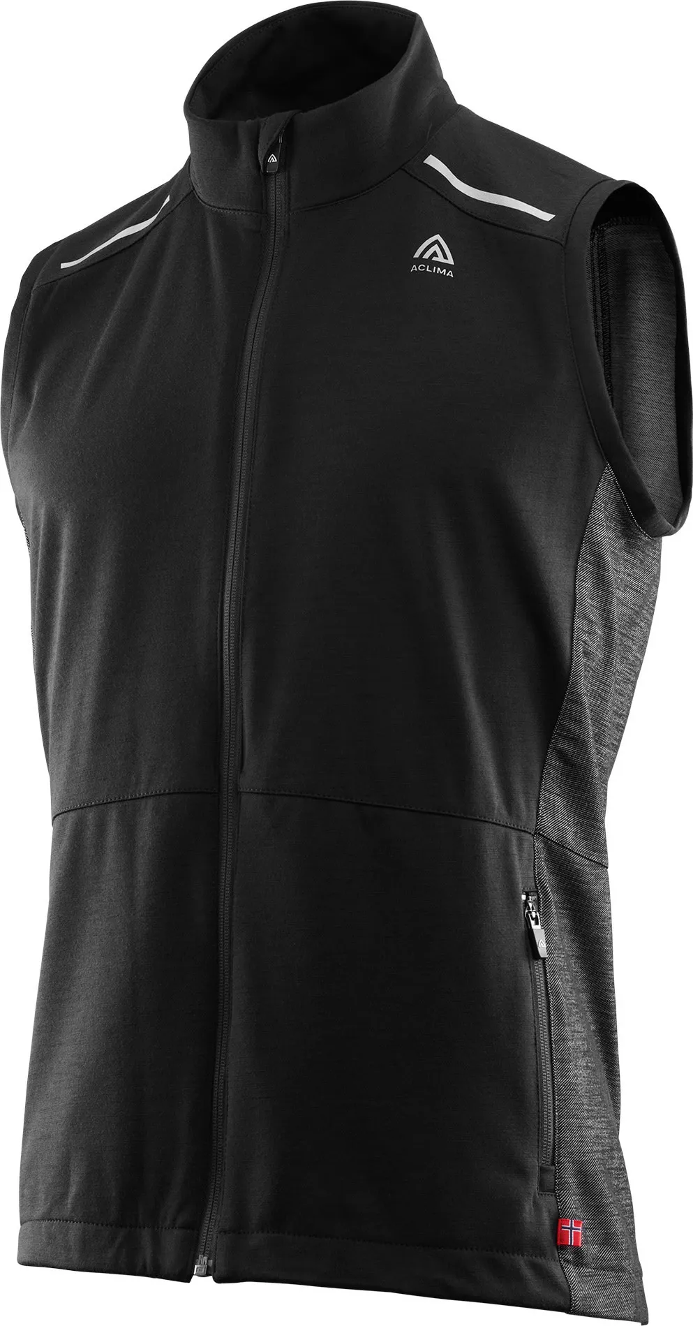 Aclima FlexWool Sports Vest Man Jet Black | Buy Aclima FlexWool Sports Vest Man Jet Black here | Outnorth