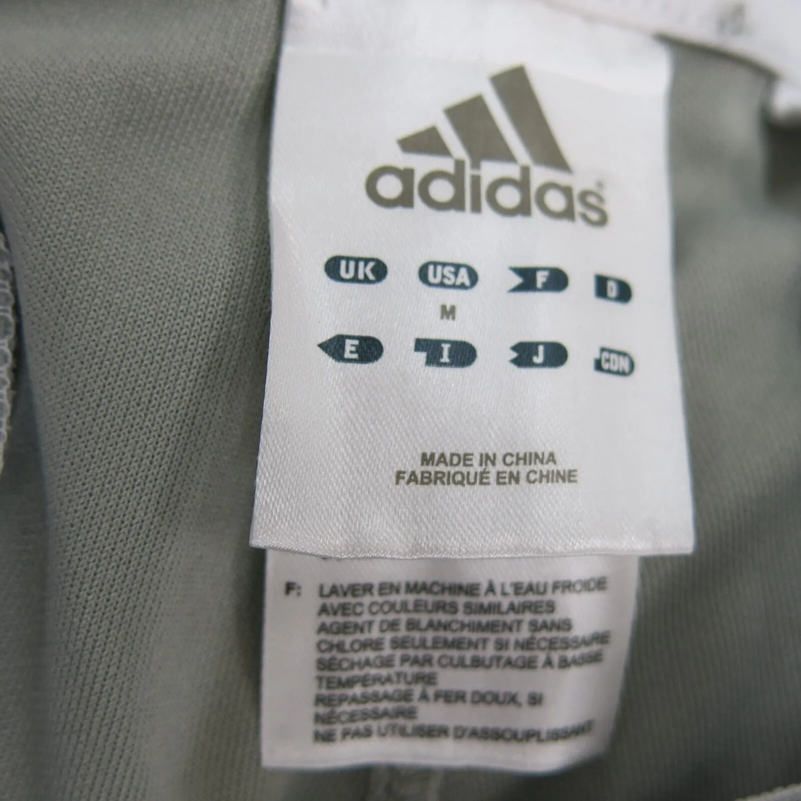 Adidas Men Tapered Leg Pant Baseball Knee Length Athlete Sports Gray Size Medium