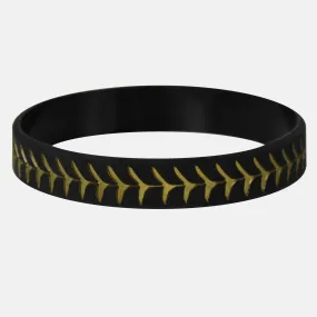 Baseball Black and Gold wristband