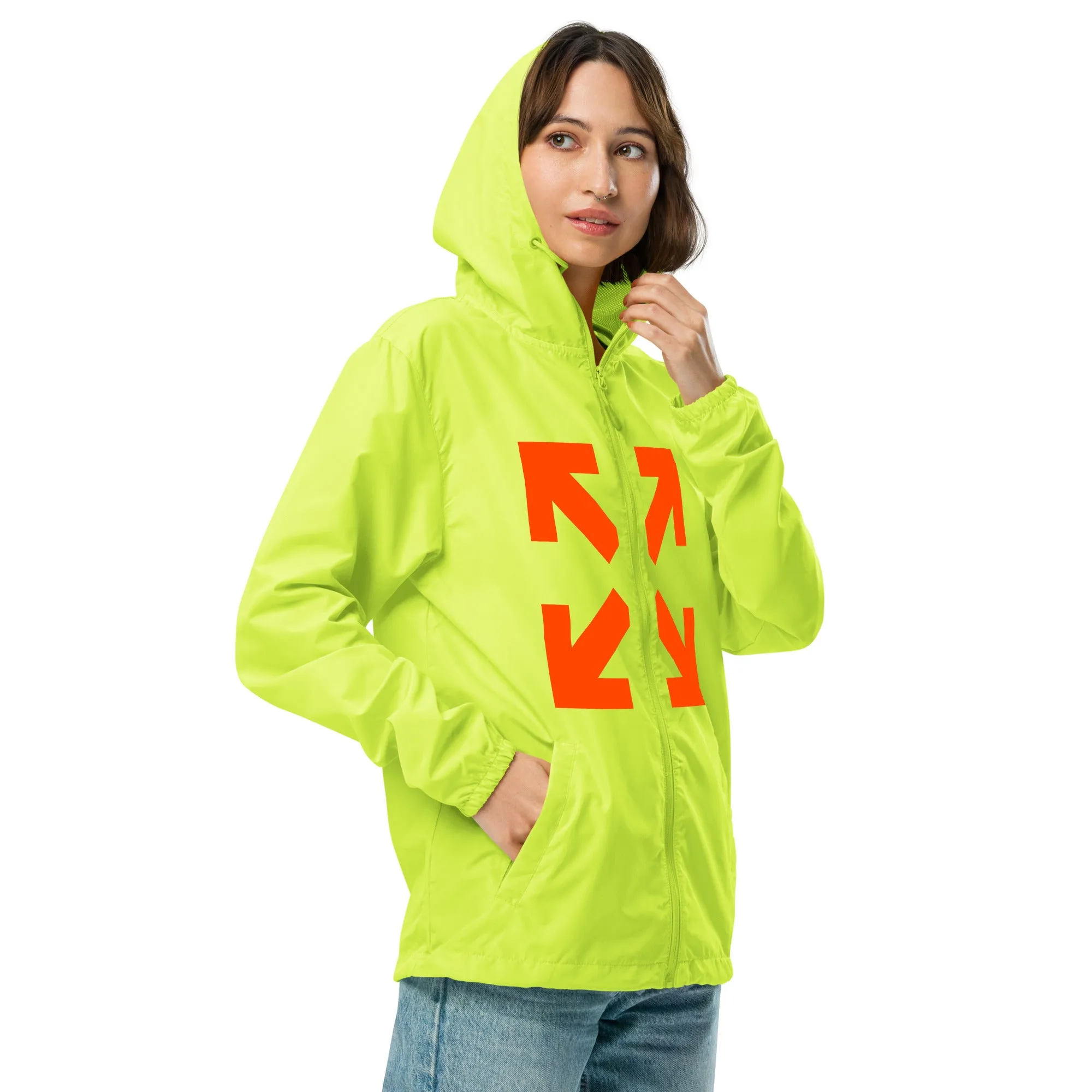Black Mogul Under Construction Unisex lightweight zip up windbreaker
