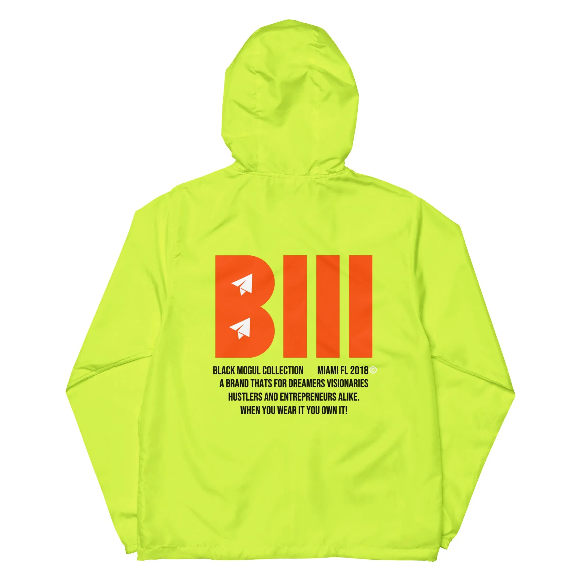 Black Mogul Under Construction Unisex lightweight zip up windbreaker