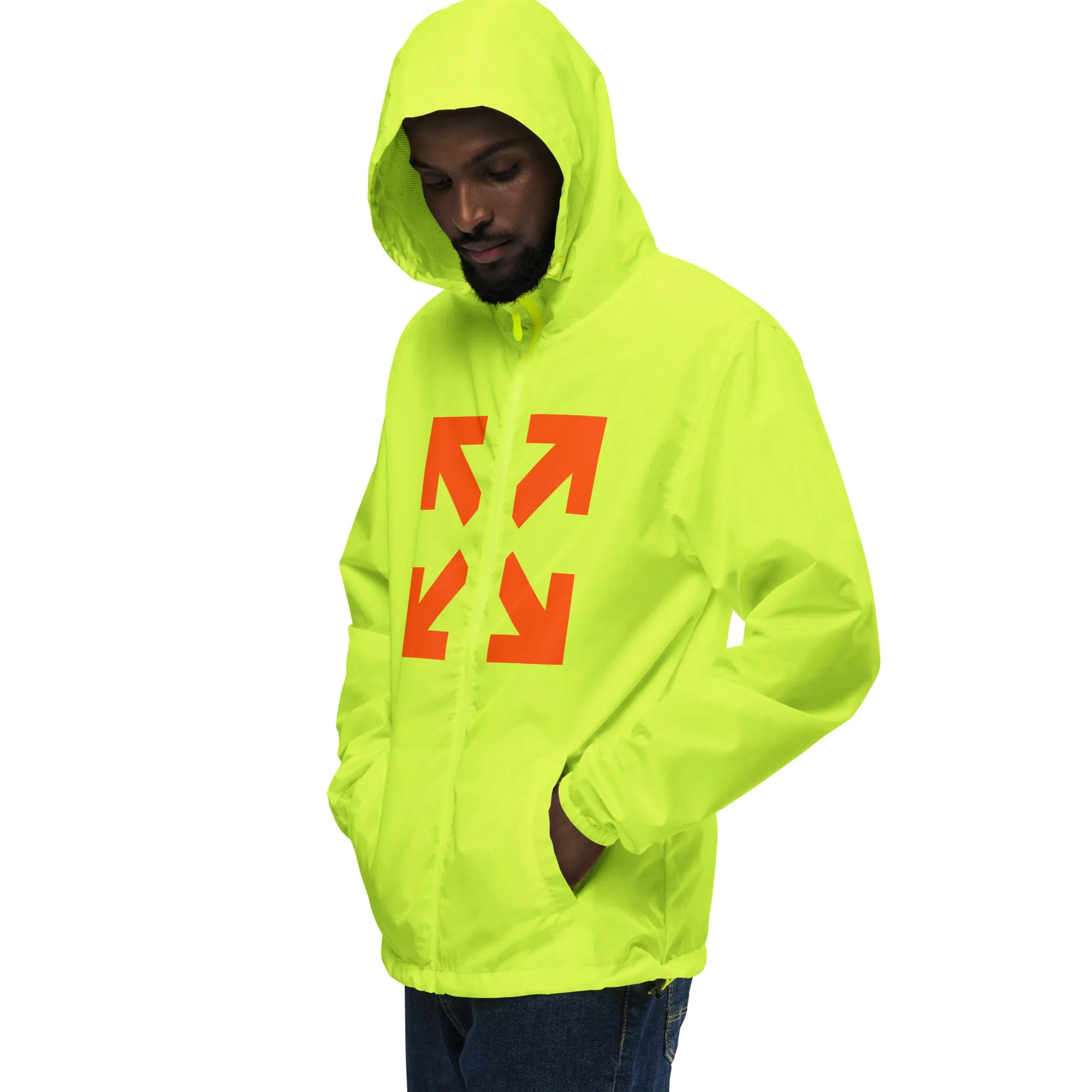 Black Mogul Under Construction Unisex lightweight zip up windbreaker