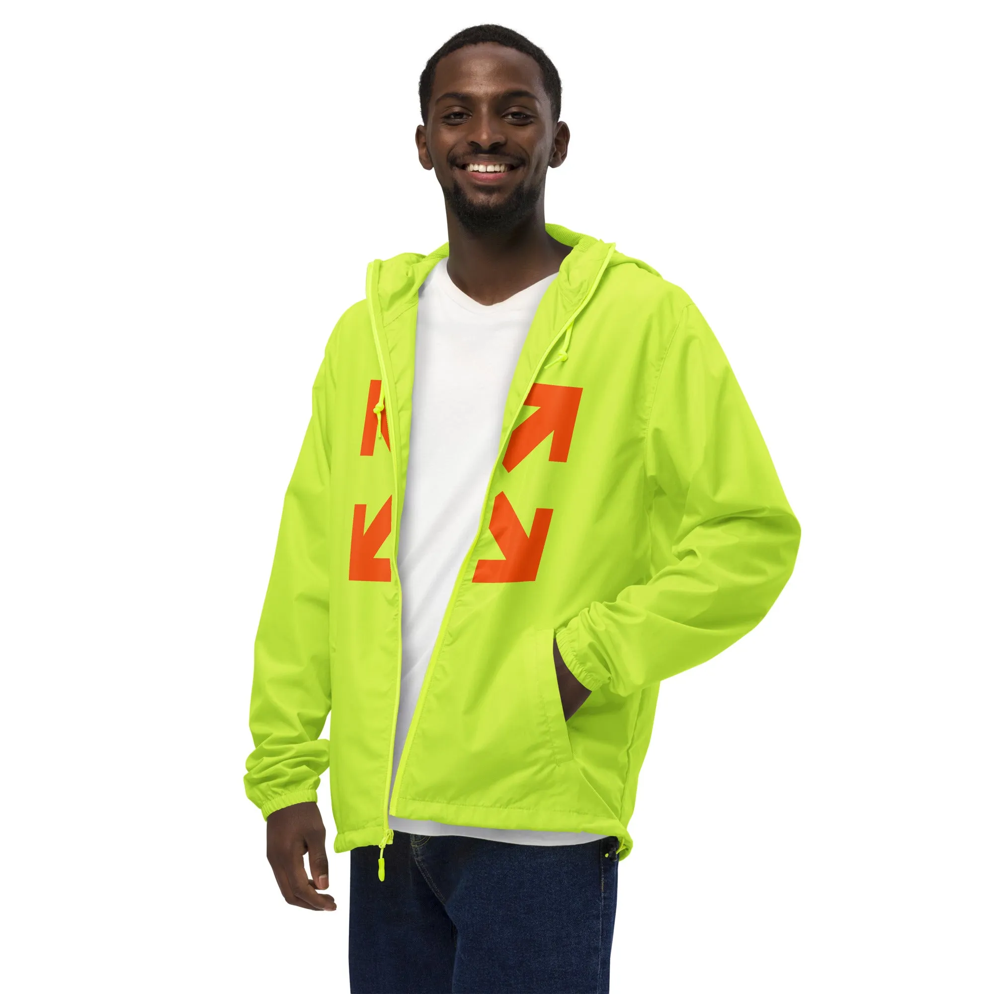 Black Mogul Under Construction Unisex lightweight zip up windbreaker