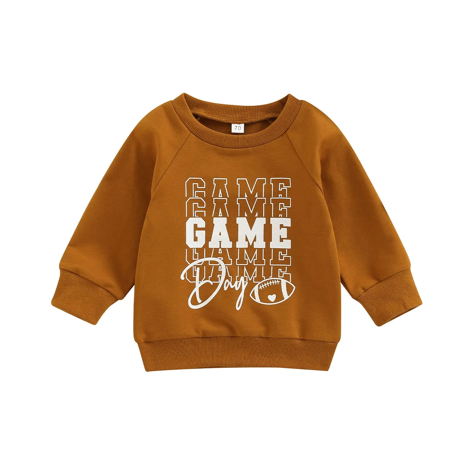 Brown Long Sleeved Sweatshirt "Game Day"