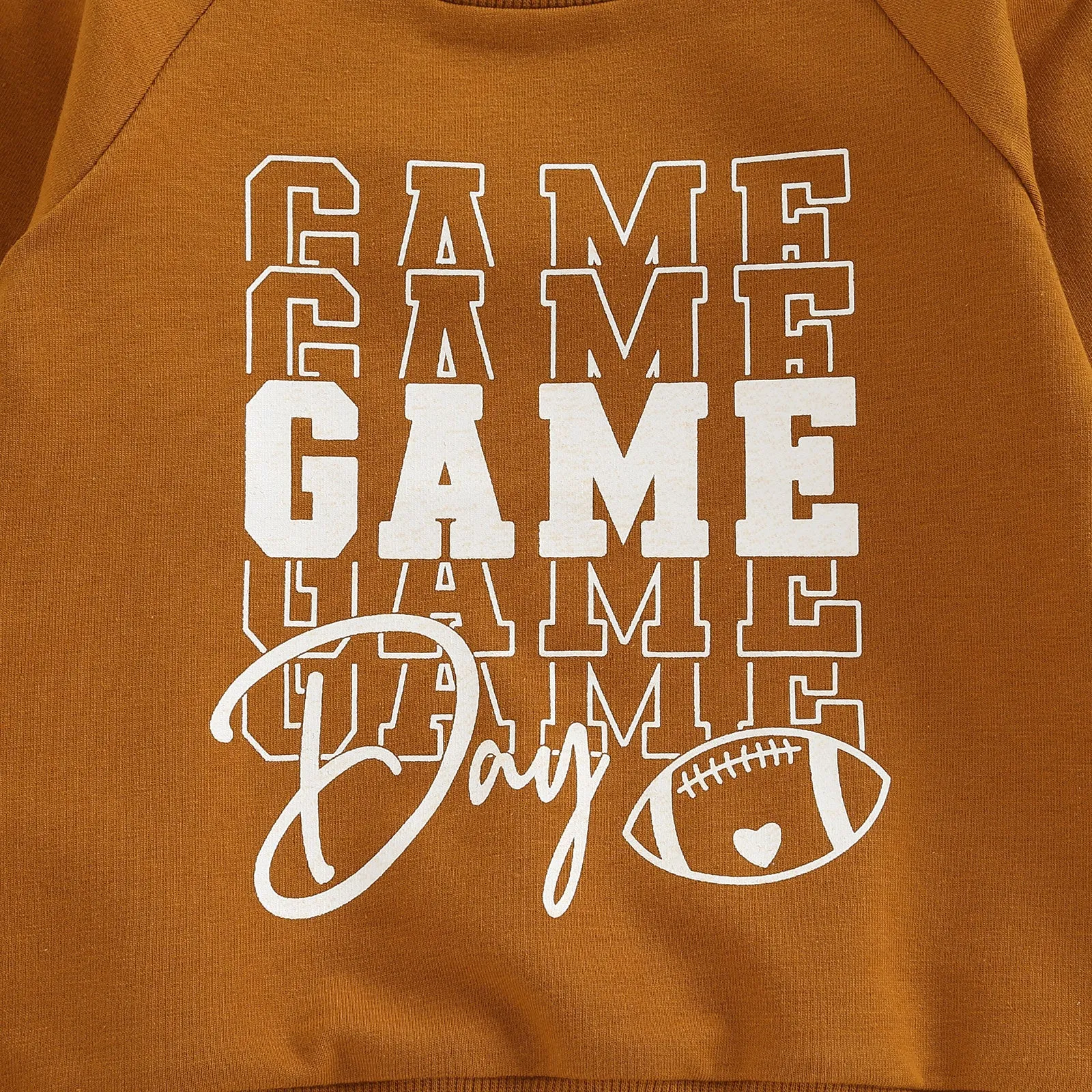 Brown Long Sleeved Sweatshirt "Game Day"