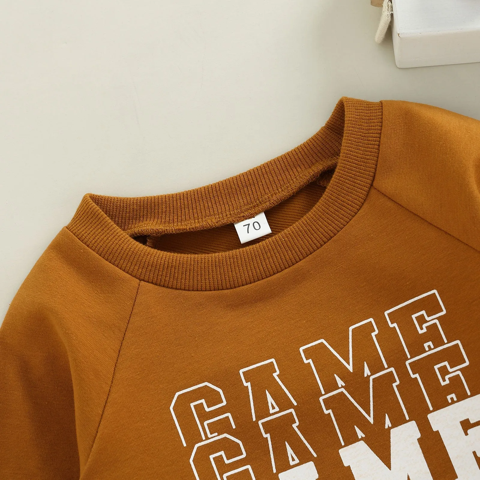 Brown Long Sleeved Sweatshirt "Game Day"