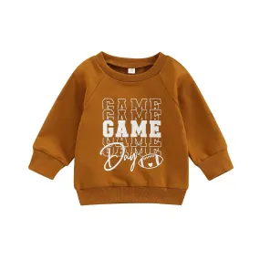 Brown Long Sleeved Sweatshirt "Game Day"