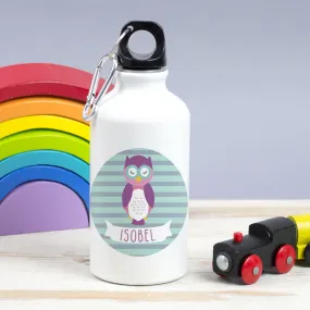 Children's Personalised Wise Owlet Water Bottle