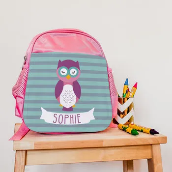 Children's Personalised Wise Owlet Water Bottle
