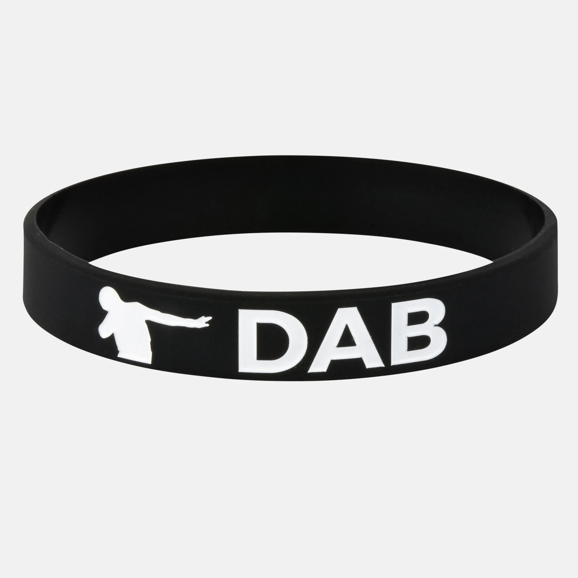 DAB black and white wristband