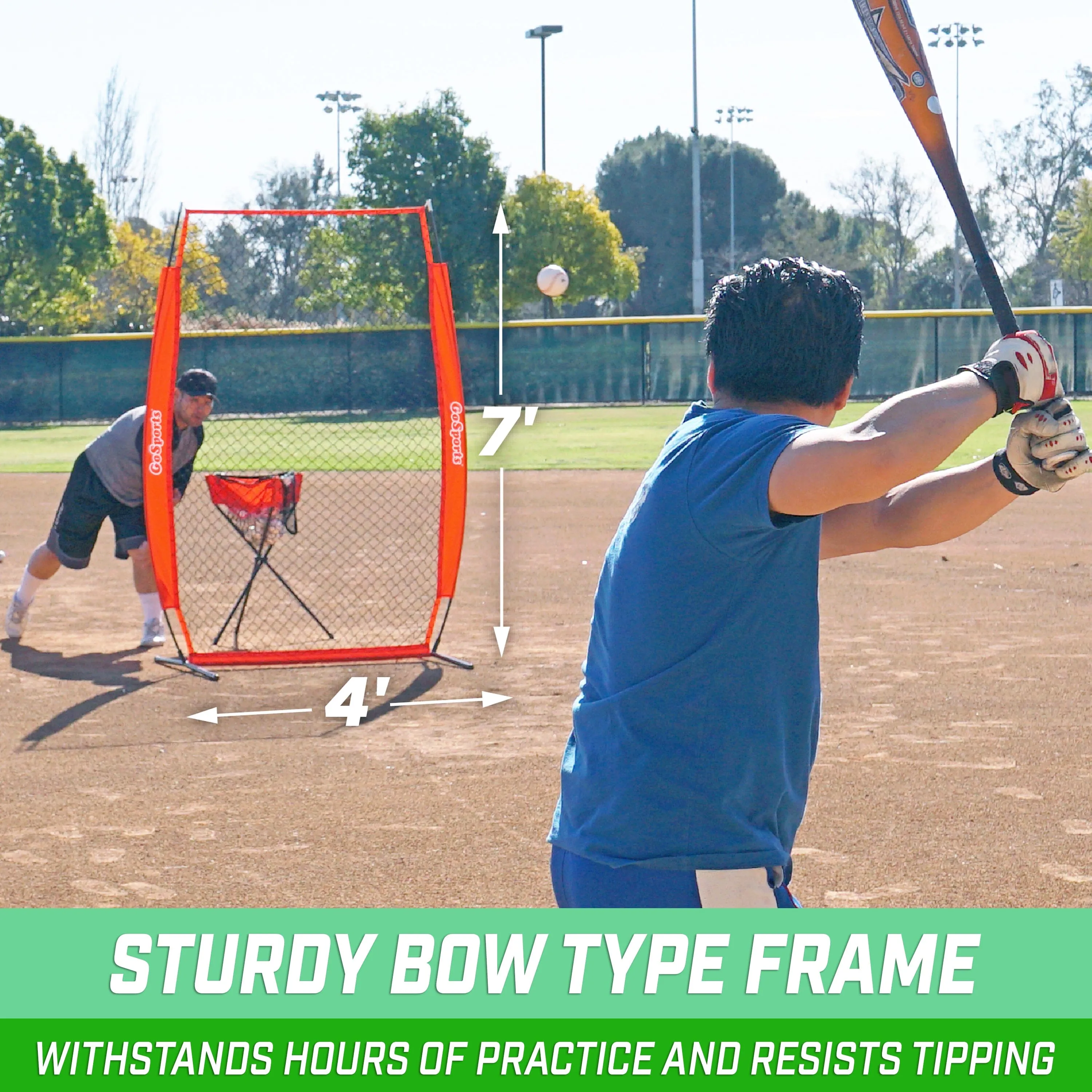 GoSports 7 ft x 4 ft I-Screen - Baseball & Softball