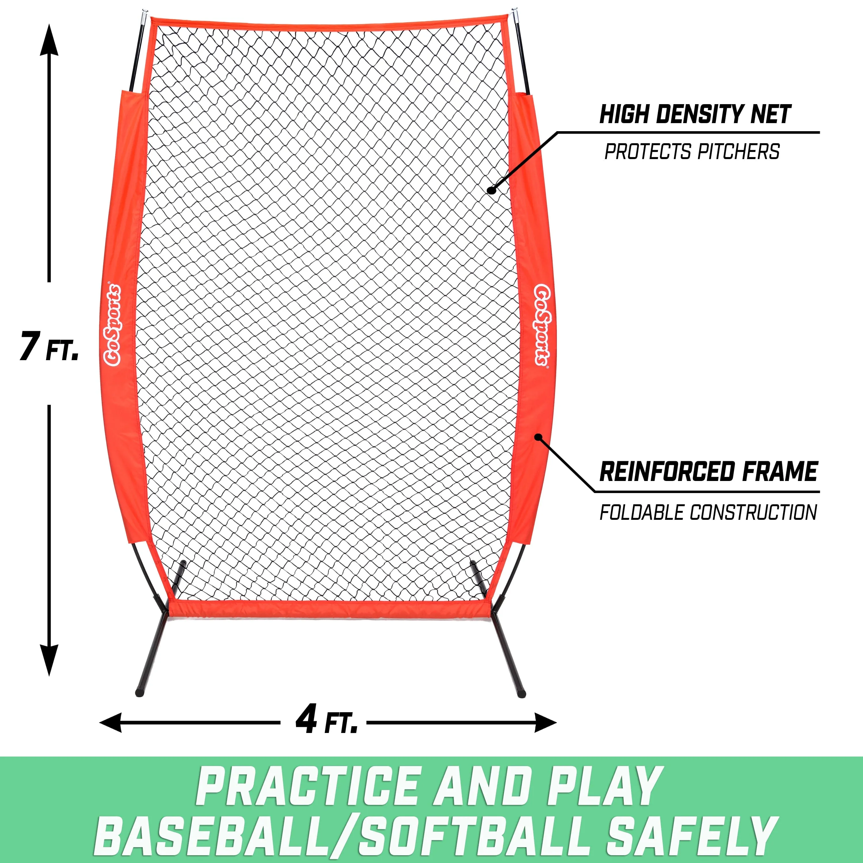 GoSports 7 ft x 4 ft I-Screen - Baseball & Softball
