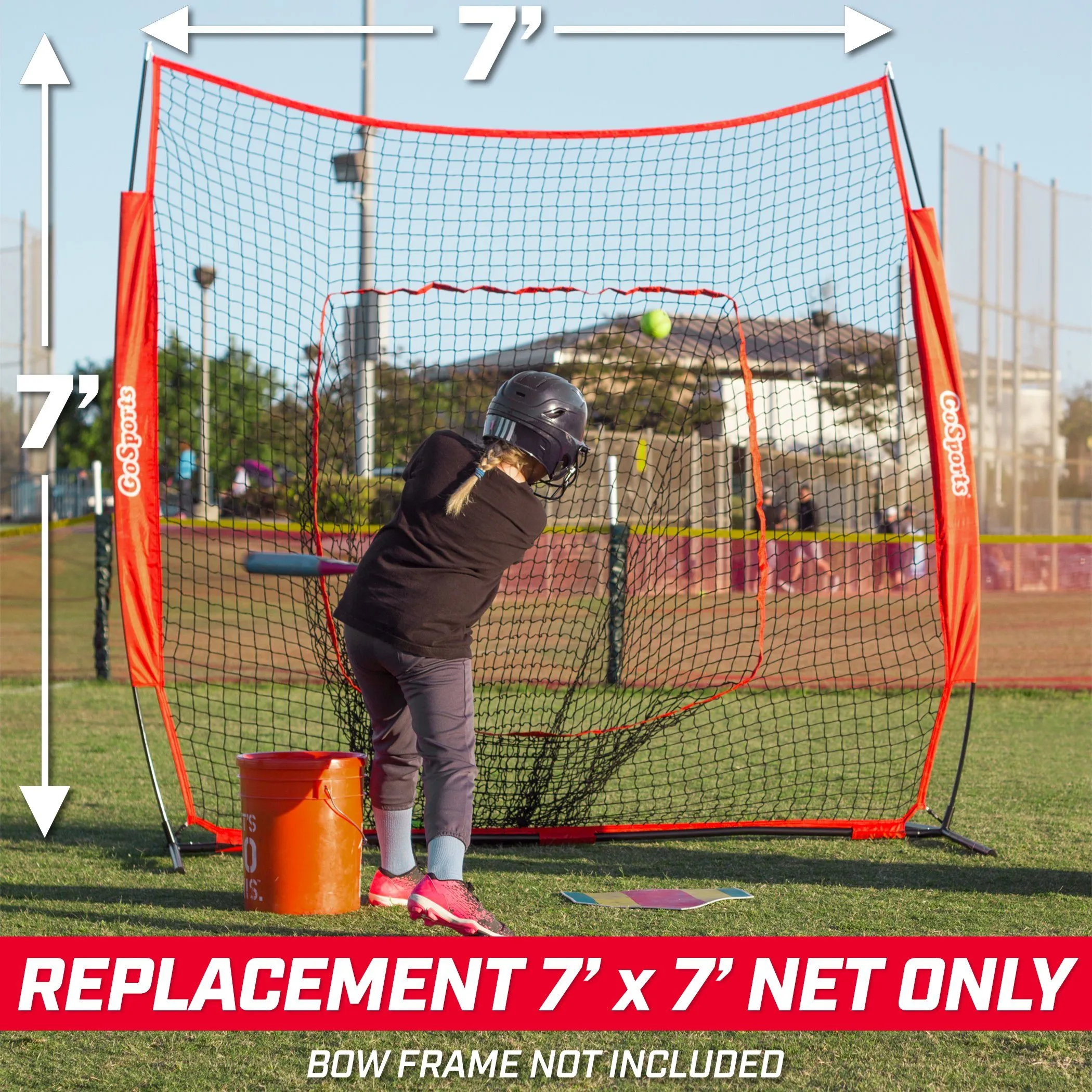 GoSports 7 ft x 7 ft Baseball Replacement Net