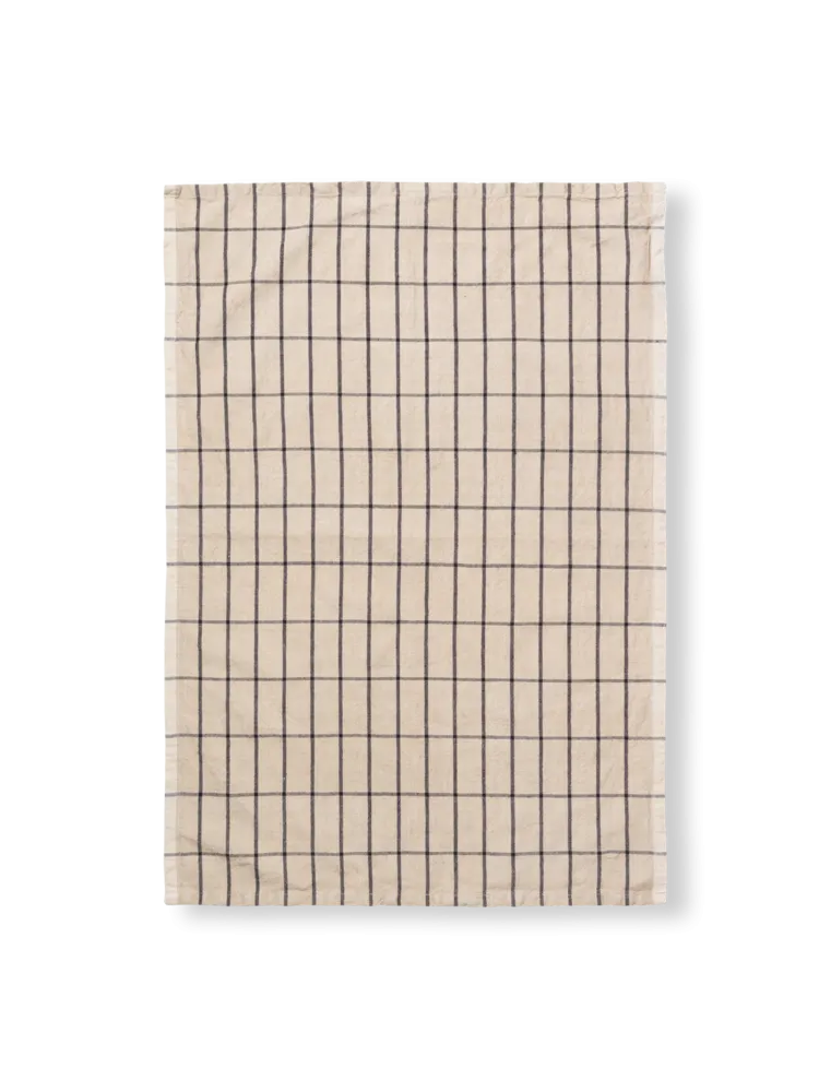 Hale Tea Towel  Sand/Black