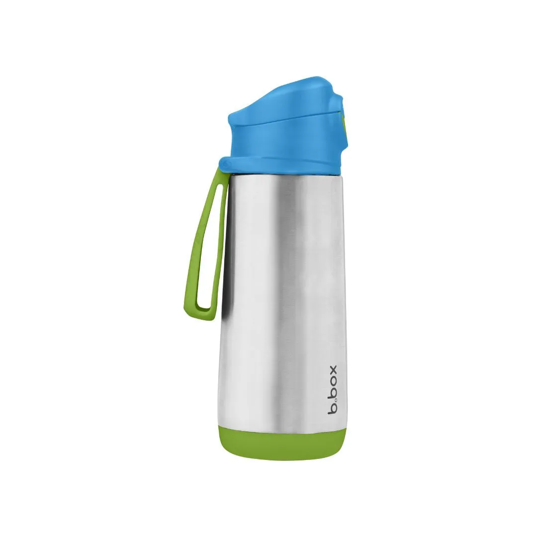 Insulated Sport Spout Drink Water Bottle 500ml Blue