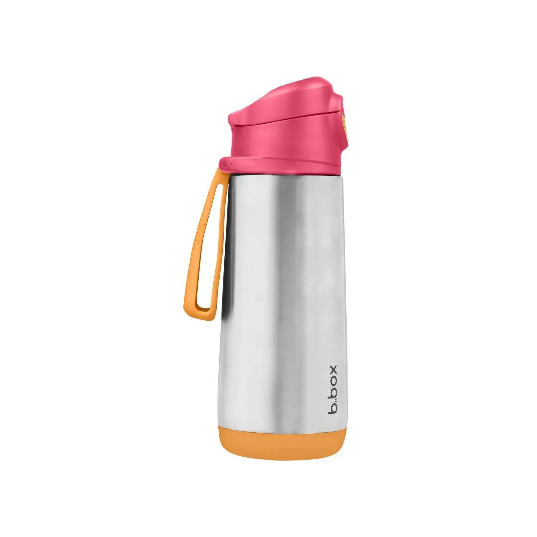 Insulated Sport Spout Drink Water Bottle 500ml Shake Pink