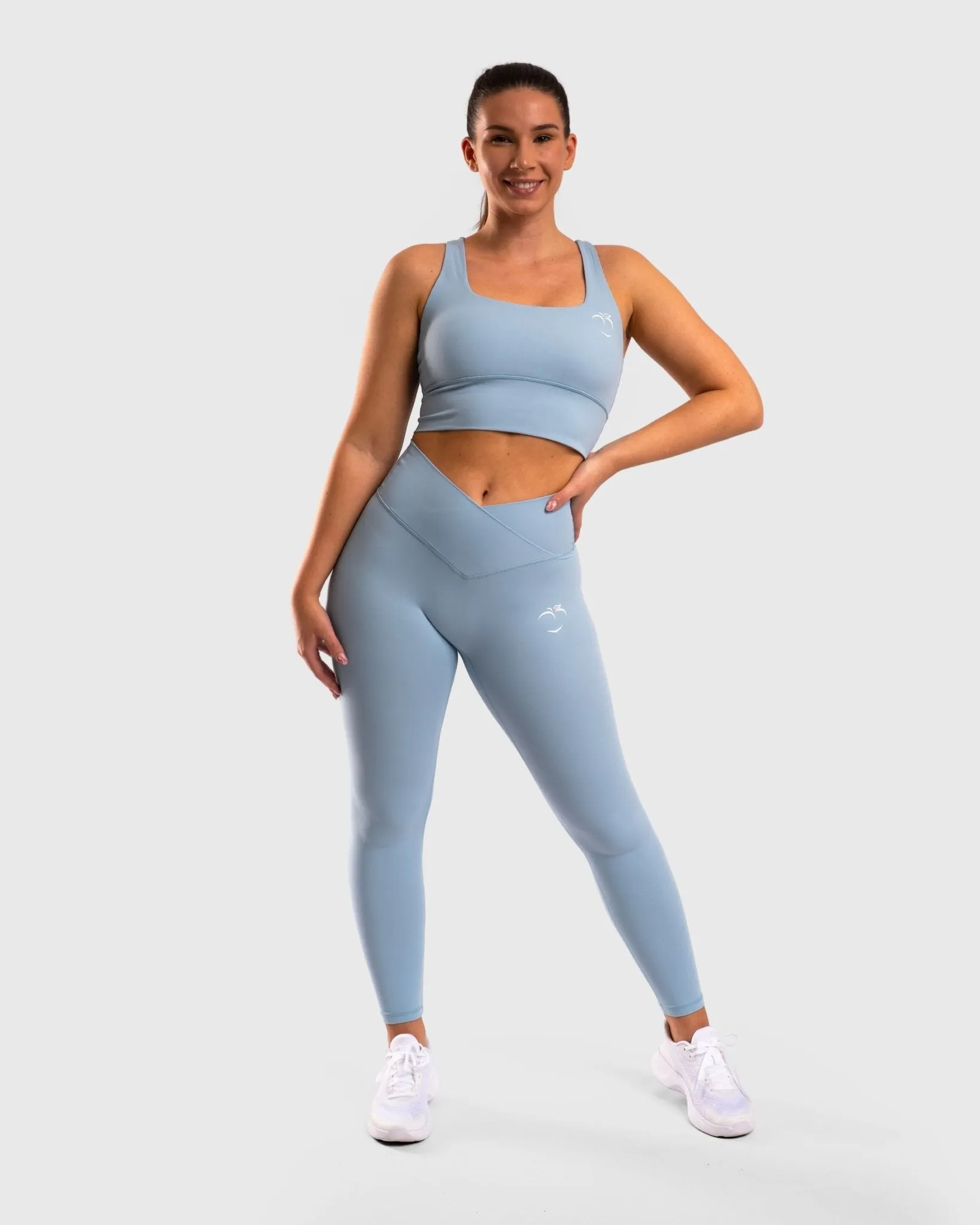 Light Blue V-waist Pure-Fit Tights