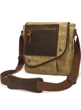 Men’s Shoulder Bag Retro Crossbody Bag Work Canvas Handbag