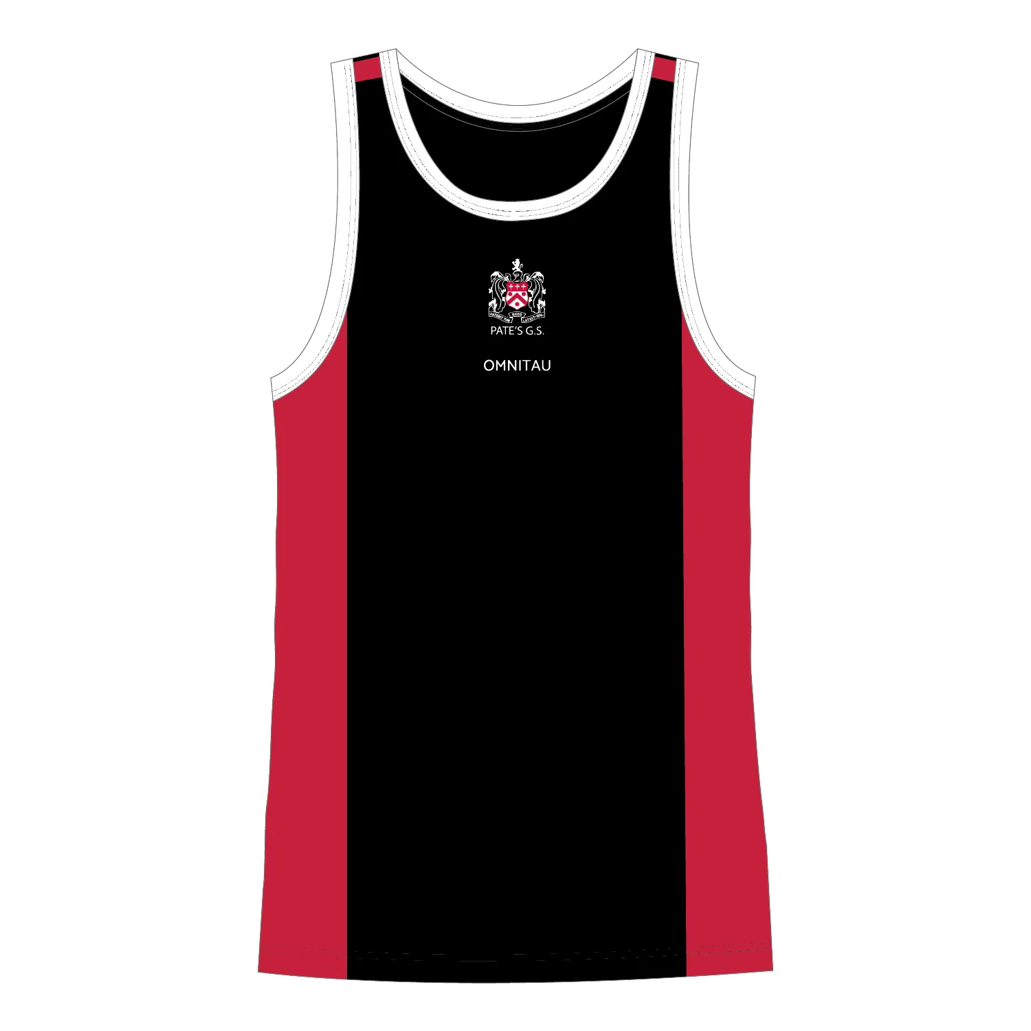 Pate's Kid's Athletics Vest - Black