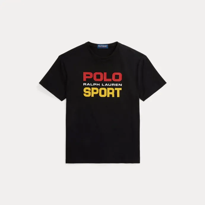 PL - Men 'Black' Polo RL Sports Printed T-Shirt PL699
