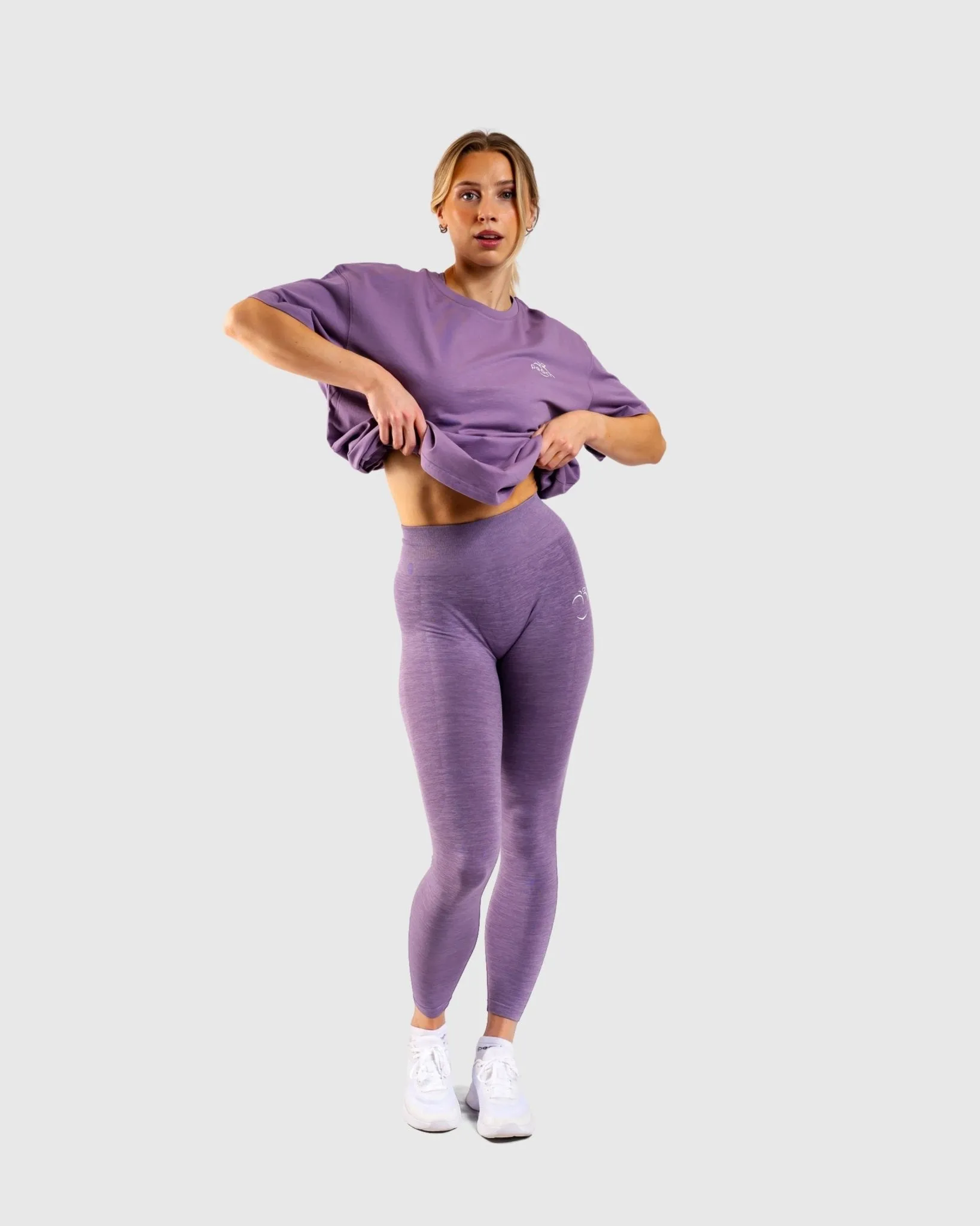 Purple Ease Mid Waist Tights