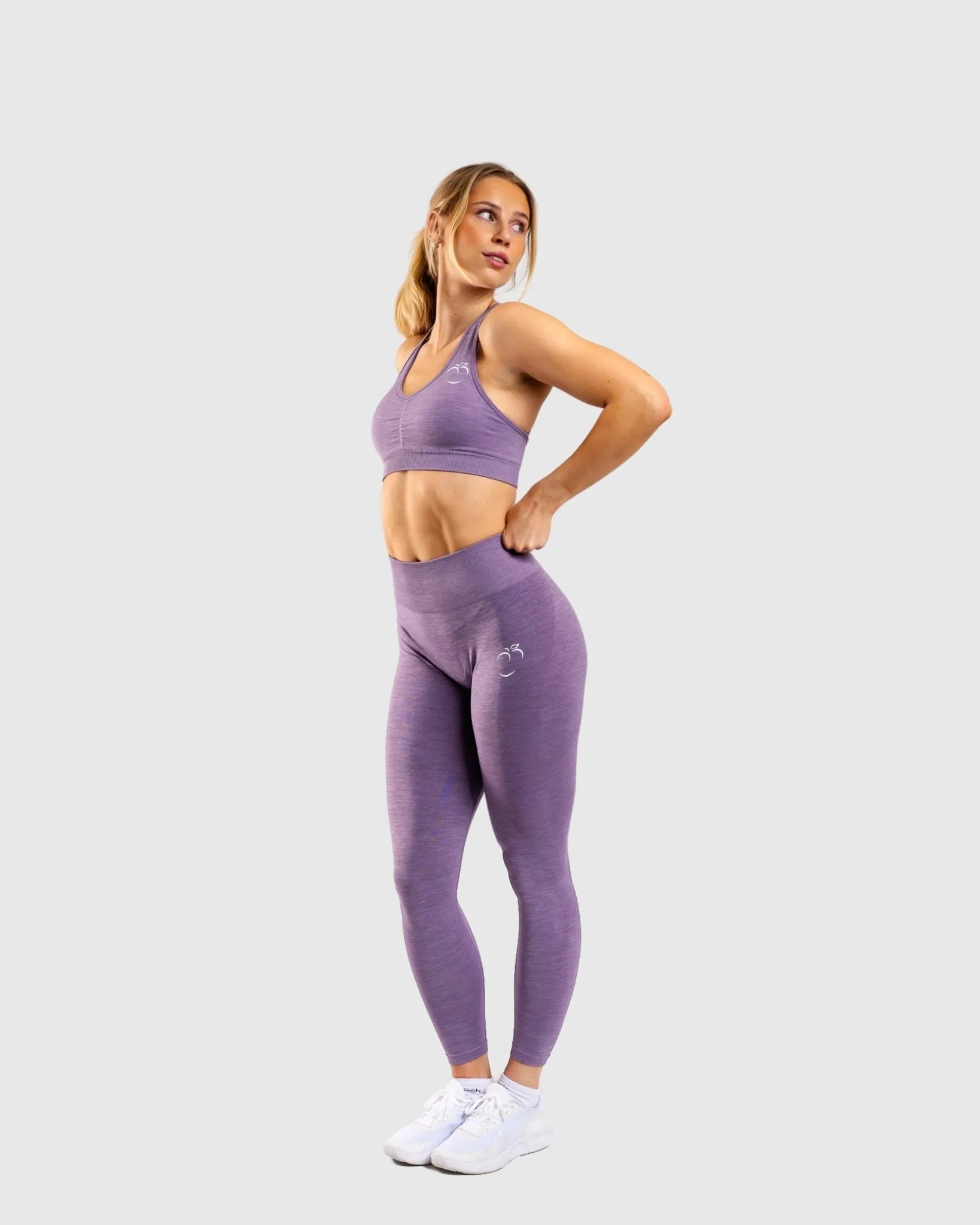 Purple Ease Mid Waist Tights