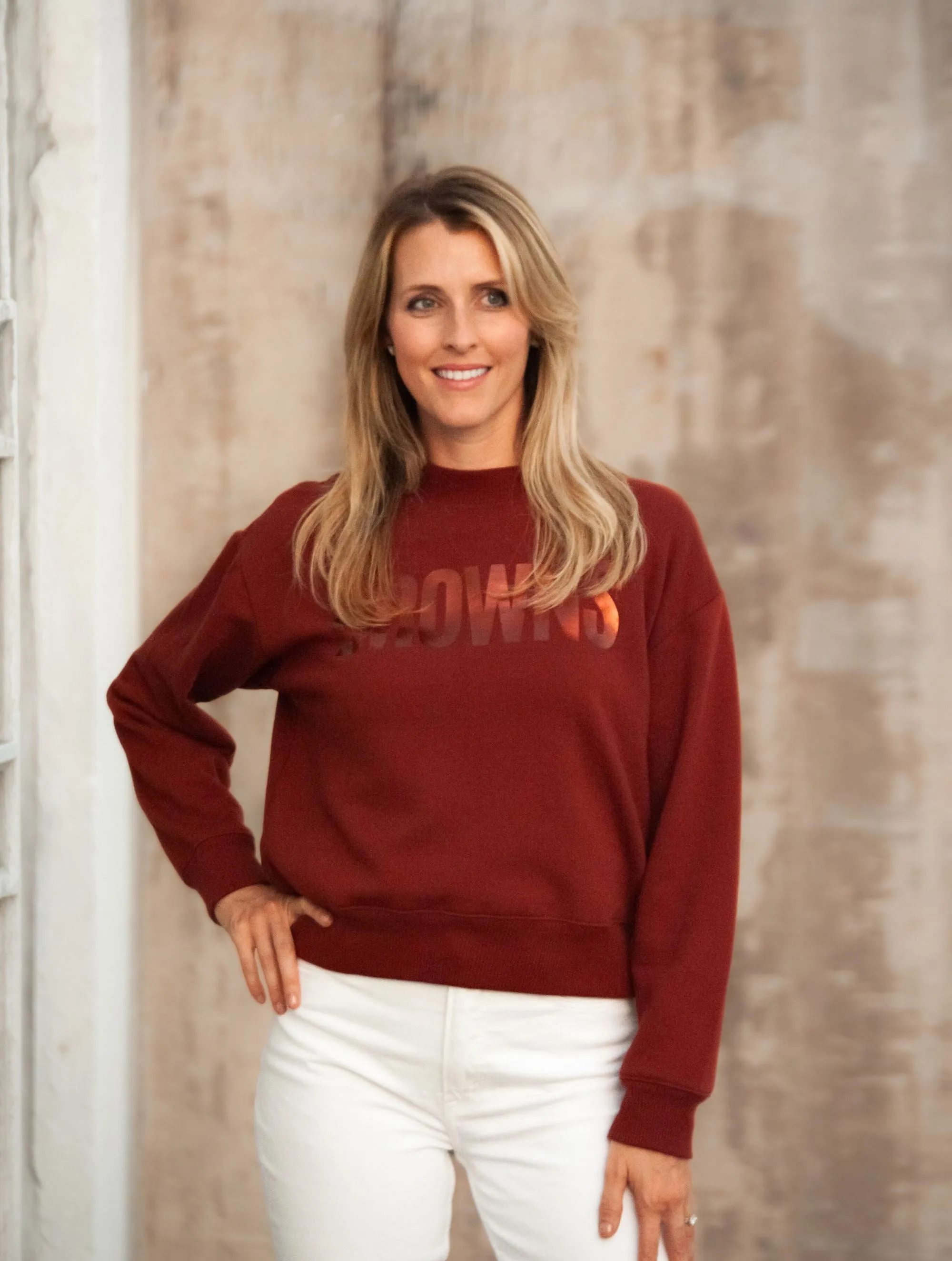 Rework Cleveland Browns Women's Sweatshirt