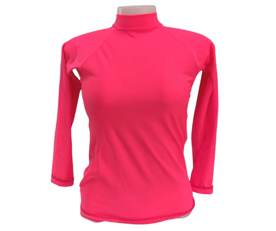 Rip Curl Rash vest long Sleeve Surf T-Shirt (Pink - Size 16)