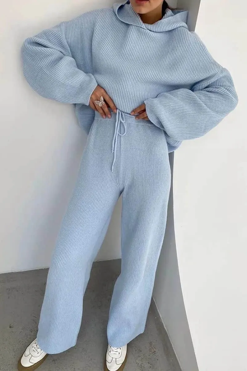 Two-piece fashion sports sweater suit women