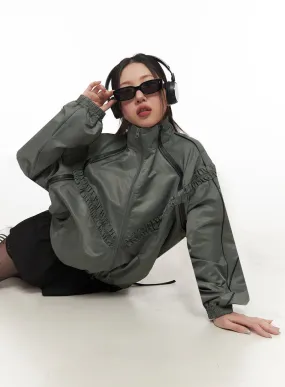 Urban Shirred Windbreaker Jacket IM524